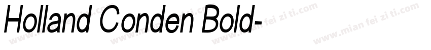 Holland Conden Bold字体转换